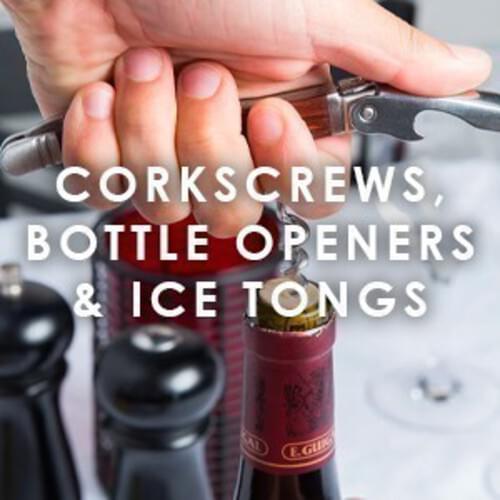Corkscrews, Bottle Openers & Ice Tongs